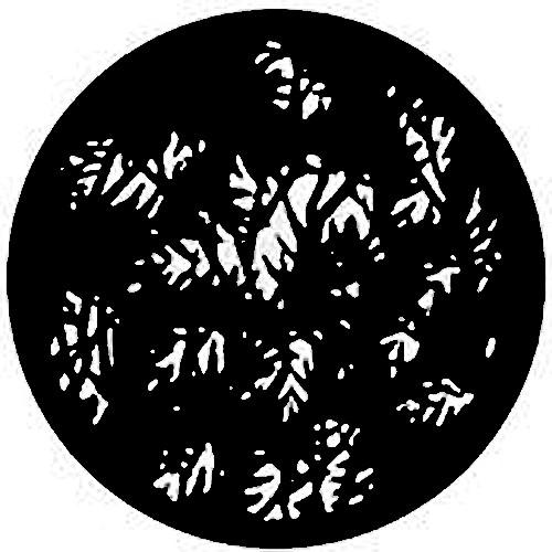 Rosco Standard Steel Gobo #7780 - Dense Leaves - Size A 100mm