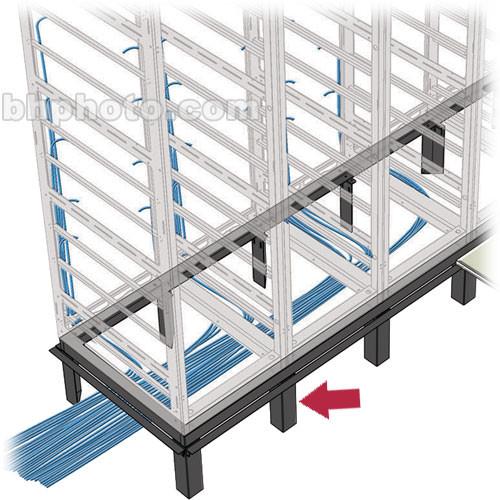 Middle Atlantic VFEET-2-12 2-Bay Riser Feet Set for Raised Floor Installation