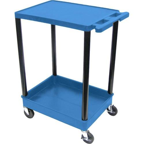 Luxor STC21 24 x 18" Two Shelf Heavy-duty Utility Cart