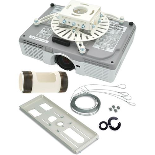 Premier Mounts PDS Universal Projector Mount with T-Bar Adapter, 4" NPT, and Quick-Lock Cable