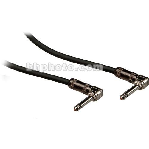 Pro Co Sound ProPatch Series 1 4" Phone Angled Male to 1 4" Phone Angled Male Instrument Cable - 5