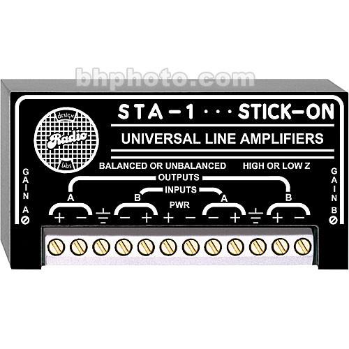 RDL STA-1 - Stick-On Series Dual Channel Electronic Transformer Line Amplifier