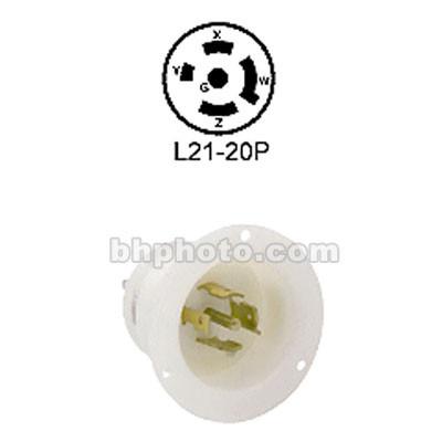 Altman Twist-Lock Connector - 4 Pole, 5 Wire Recessed - Male - 20 Amps