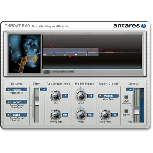 Antares Audio Technologies THROAT Evo - Physical Modeling Vocal Designer