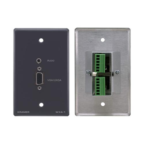 Kramer 15-Pin Sub-D HD & Mini Plug Audio Input to Terminal Block Adapter - Wall Plate Insert