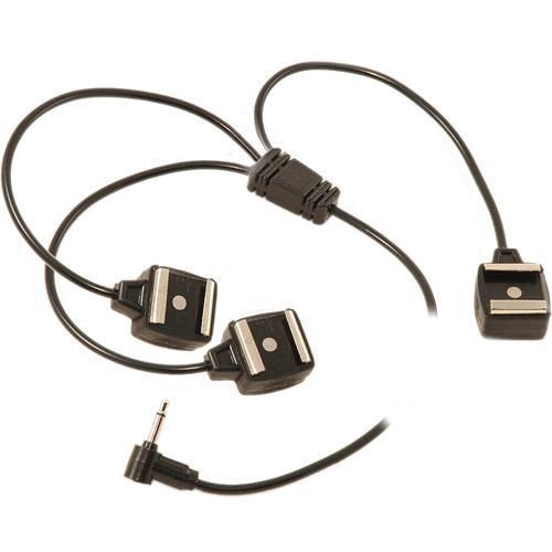 Paramount Miniphone to 3 Hot Shoe Y-Sync Cord