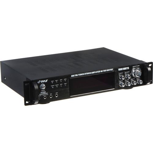 Pyle Pro PT720A 1000W Peak Hybrid Amplifier with AM FM Tuner