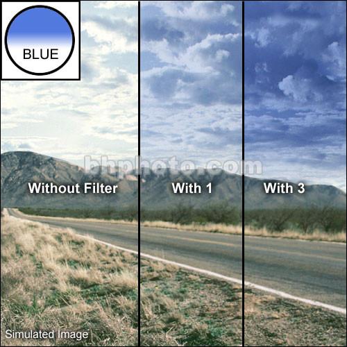 Schneider 4x4" Graduated Storm Blue 3 Water White Glass Filter - Hard Edge