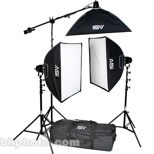 Smith-Victor K71 3-Light 2600 Watt Professional Studio Softbox Kit