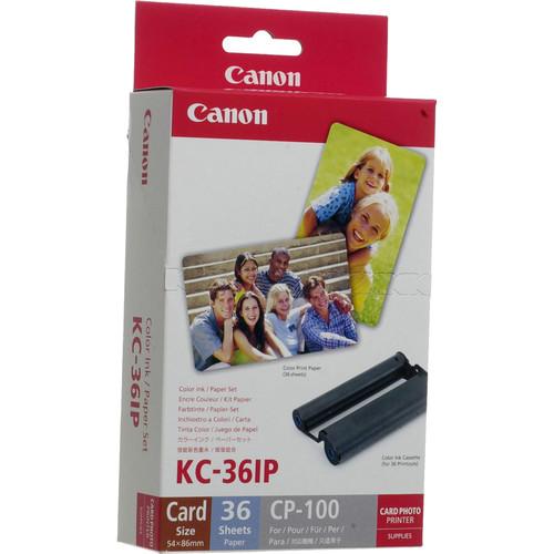 Canon KC-36IP Color Ink & Paper Set for CPSelect Compact Photo Printers