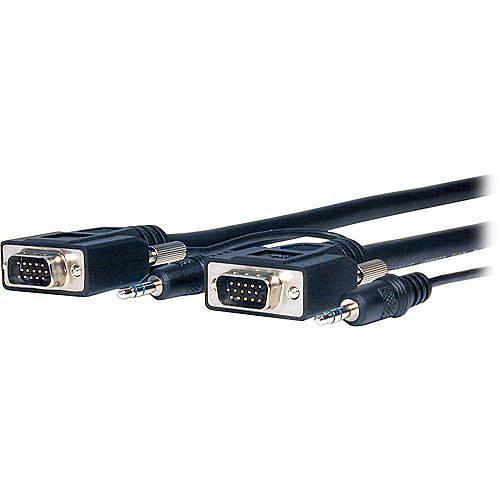 Comprehensive 3' Pro AV IT Series Micro VGA HD15 Plug to Plug with Audio Cable, Comprehensive, 3', Pro, AV, IT, Series, Micro, VGA, HD15, Plug, to, Plug, with, Audio, Cable