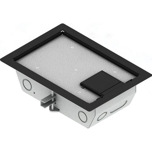 FSR RFL3-D1G-BLK Carpet Trim Cover- Single Door- 3.25" Deep Floor Box