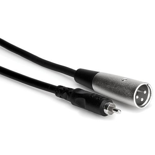 Hosa Technology RCA Male to 3-Pin XLR Male Audio Cable - 10