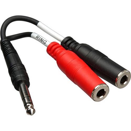 Hosa Technology Stereo 1 4" Male to 2 1 4" Mono Female Cable