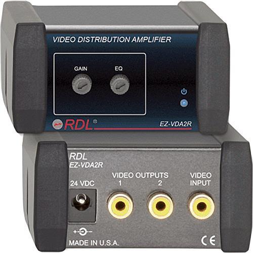 RDL EZ-VDA2R 1x2 Composite Distribution Amplifier