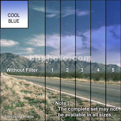 Tiffen 2 x 2" Blue 5 Soft Edge Graduated Filter