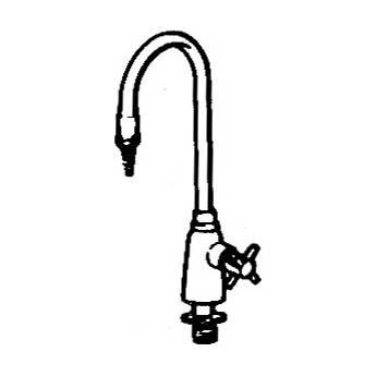 Arkay K100GN Single Deck Mount Goose Neck Faucet