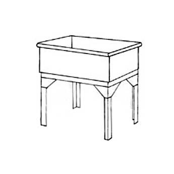 Arkay Stainless Steel Utility Sink Without Backsplash -