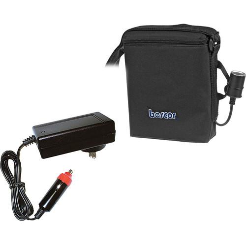 Bescor MM-12ATM Starved Electrolyte Battery - 12 VDC 144 Wh, Cigarette Jack Connector, with Automatic Charger