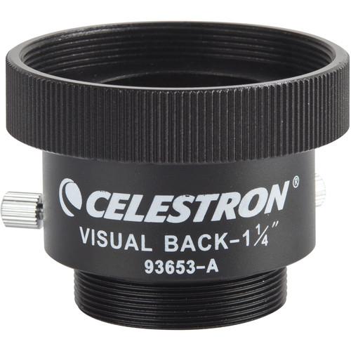 Celestron Visual Back - Screws Onto the Rear of Most Schmidt-Cassegrain Telescopes and Allows Use of 1.25" Diagonals, Tele-Extenders & Other Accessories