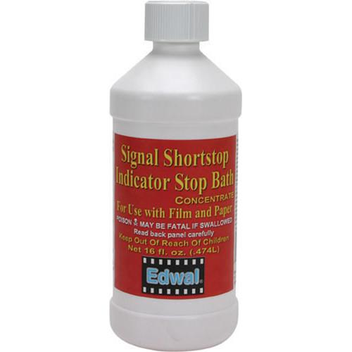 Edwal Signal Shortstop Stopbath for Black & White Paper - 16 Oz.