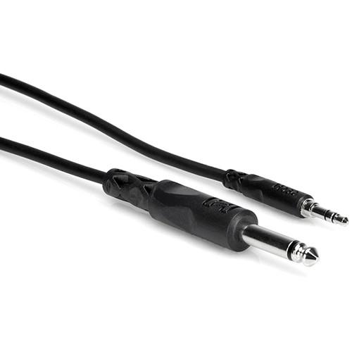 Hosa Technology Stereo Mini Male to 1 4" Mono Male Cable - 3