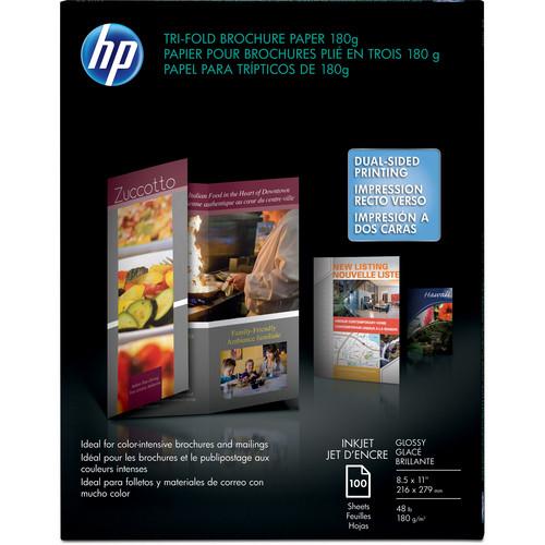 HP Tri-Fold Brochure Paper for Inkjet 8.5x11