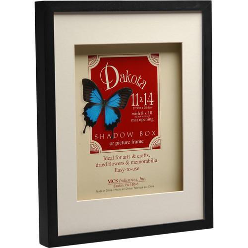 MCS Dakota Shadow Box Frame - 11 x 14", Black