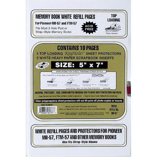 Pioneer Photo Albums Refill Pages for Most Snapload, Post-Bound, Staple-Strap Style Scrapbooks