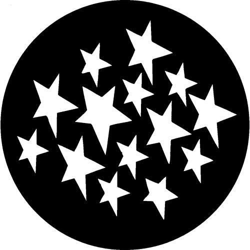 Rosco Standard Steel Gobo #7112 - Stars 1 - Size B 86mm
