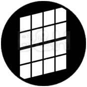 Rosco Standard Steel Gobo #9011 - Distorted Double Hung