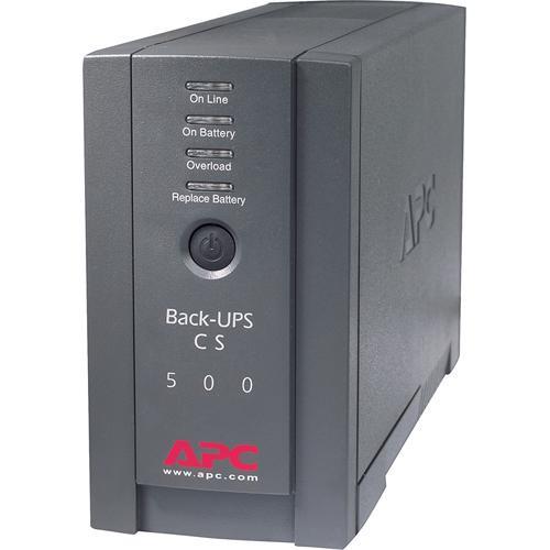 APC Back-UPS CS 500 6-Outlet Backup and Surge Protector, Black
