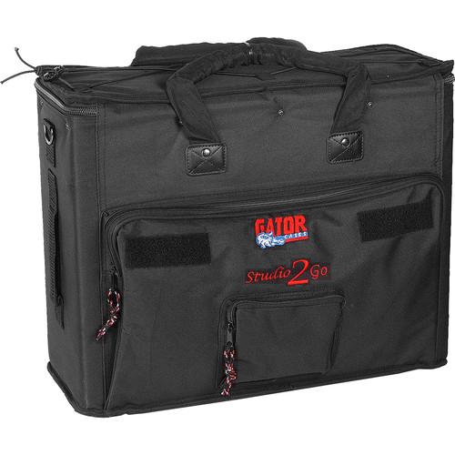 Gator Cases GSR-2U Studio 2 Go Carrying Case for Laptop and 2U Rack Mount Recording Device