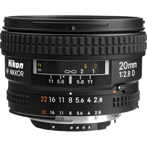 Nikon AF NIKKOR 20mm f 2.8D Lens