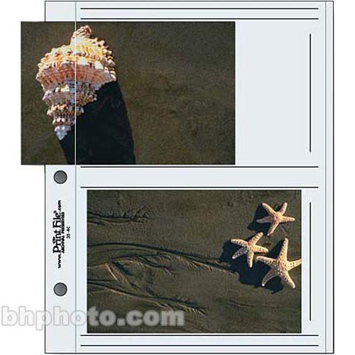 Print File Premium Series-C Archival Album Page - Holds 4-3.5 x 5" - Clear - 12 Pack