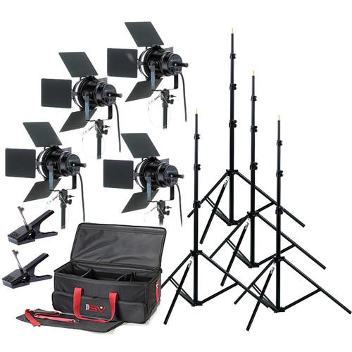 Smith-Victor K76 4-Light 4000-Watt Professional Studio Kit