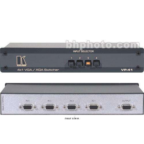 Comprehensive VP-41 4x1 VGA XGA Mechanical Switcher, HD-15
