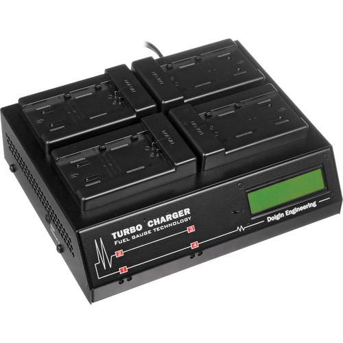 Dolgin Engineering TC400 Four-Position Simultaneous Battery Charger for Panasonic VW-VBG6 and CGA-E 625