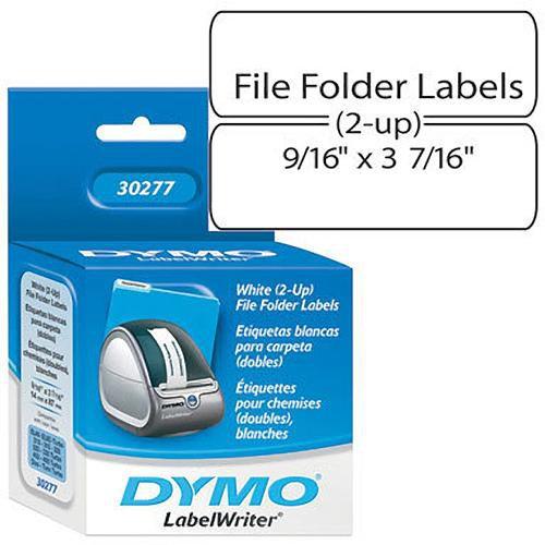Dymo White 2-Up File Folder Labels