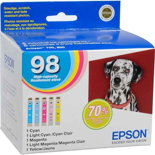 Epson 98 High Capacity Claria Ink: Full Color Cartridge Set