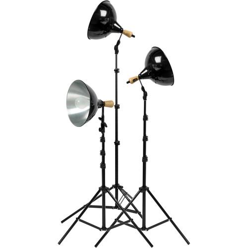 Impact Tungsten Three-Floodlight Kit with 6