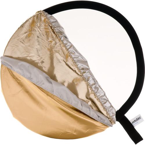 Lastolite Bottletop Collapsible Reflector 5-in-1 - 20" Circular - Sunfire, Silver, Gold, White and Diffuser