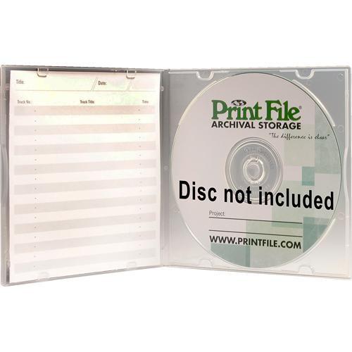 Print File SLPOLY Clear Slimline CD DVD Case