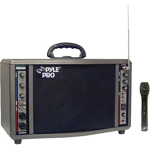 Pyle Pro PWMA3600 200W Wireless Battery-Powered PA with Wireless Handheld Microphone