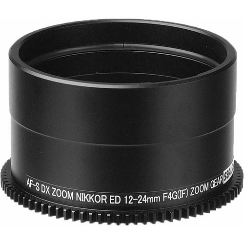 Sea & Sea Zoom Gear for Nikon AF-S DX Zoom NIKKOR ED 12-24mm f 4G Lens in Port on MDX or RDX Housing