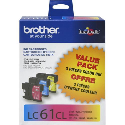 Brother LC613PKS Innobella Standard-Yield Cyan Magenta Yellow Ink Cartridges, Brother, LC613PKS, Innobella, Standard-Yield, Cyan, Magenta, Yellow, Ink, Cartridges