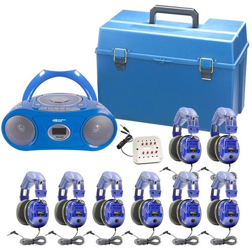 HamiltonBuhl KIDS-HMC CD385 8SV 6-User CD Cassette Listening Center