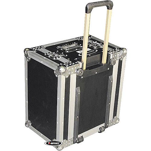 Odyssey Innovative Designs FZER6HW Flight Zone Rolling Shallow Six Space Special Effects Rack Case
