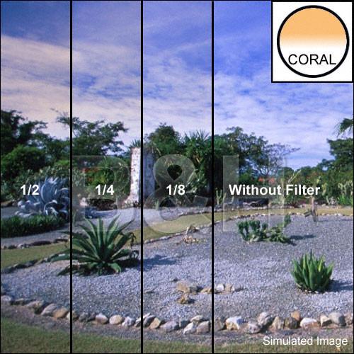 Tiffen 6 x 6" 1 8 Coral Soft-Edge Graduated Filter
