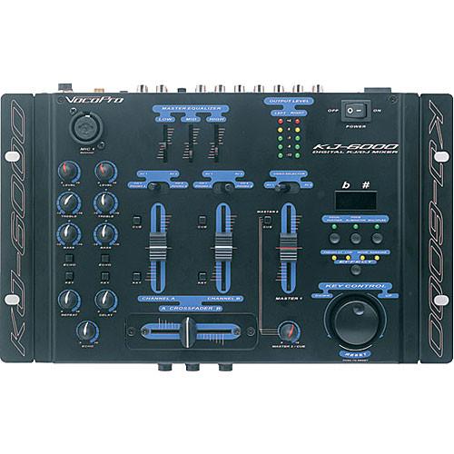 VocoPro KJ-6000 Rack-Mountable Karaoke DJ Mixer with Key Control